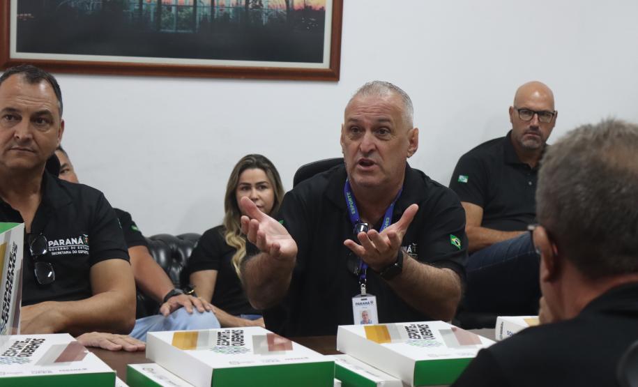 Reunião, na sede da SEES, com participação de todos os chefes regionais, para alinhar a política pública esportiva nos 399 municípios do nosso estado