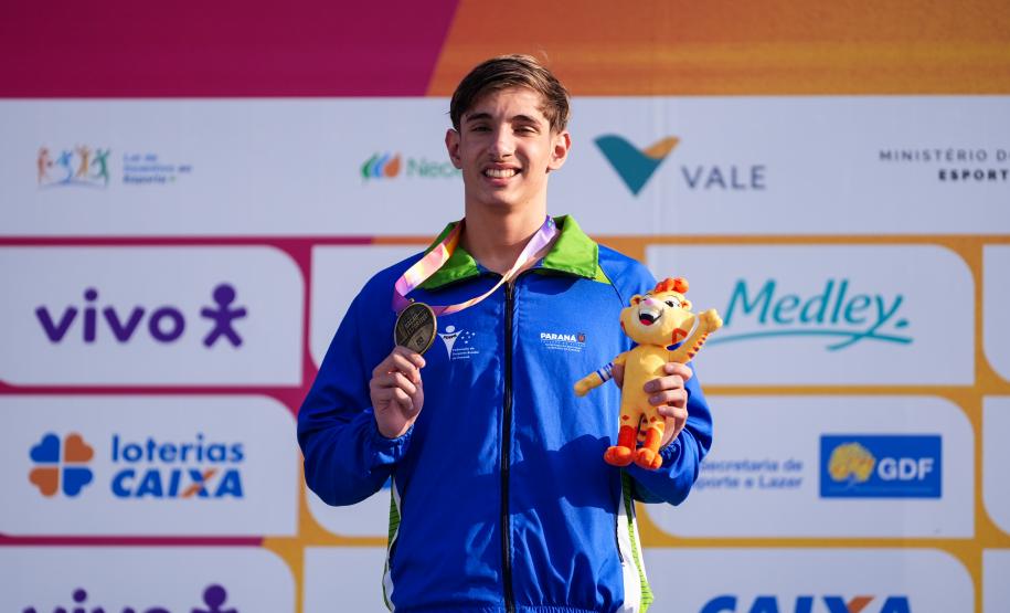 Paraná fecha primeiro bloco dos Jogos da Juventude em 2º lugar no quadro geral de medalhas