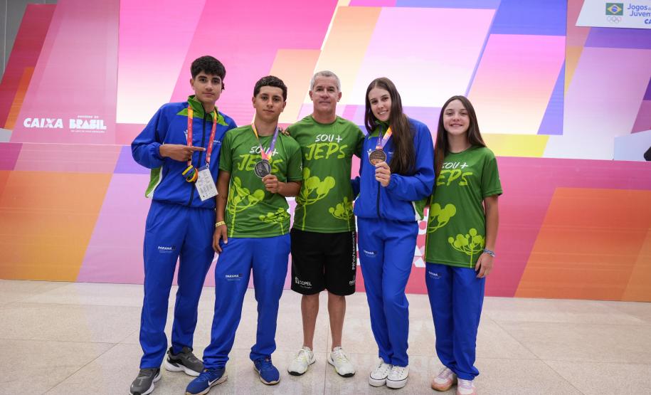Paraná fecha primeiro bloco dos Jogos da Juventude em 2º lugar no quadro geral de medalhas