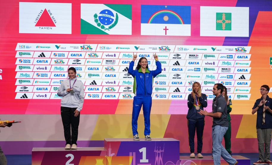 Paraná fecha primeiro bloco dos Jogos da Juventude em 2º lugar no quadro geral de medalhas