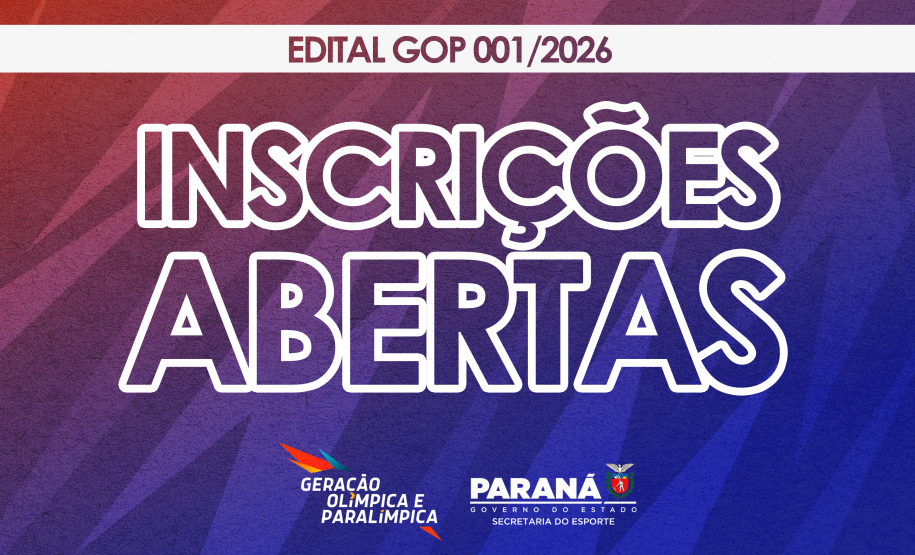 inscrições abertas