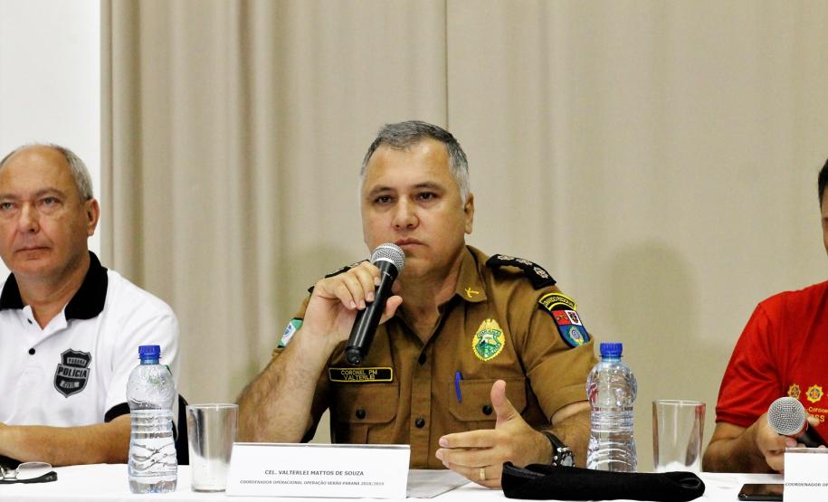 Coletiva de imprensa da Coordenação Geral da Operação Verão Paraná.