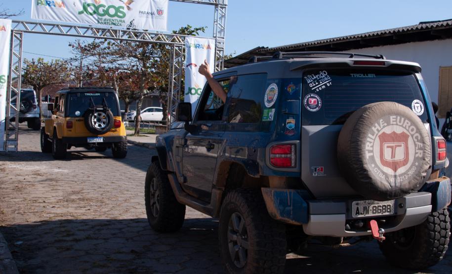A modalidade de Trilha de Jipe fez o percurso da Butuca, em Pontal do Paraná A modalidade de Trilha de Jipe fez o percurso da Butuca, em Pontal do Paraná