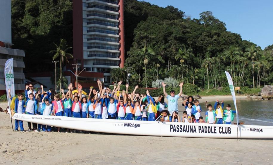 Clínica de canoa havaiana e stand up paddle